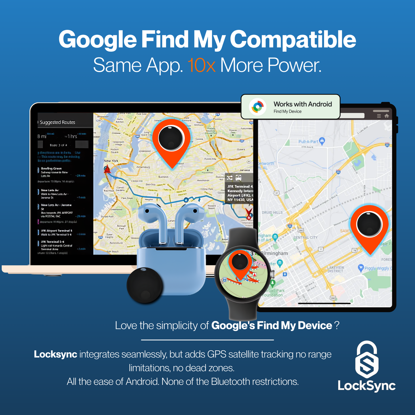 LockSync™ — The Ultimate Finder for Everything That Matters.