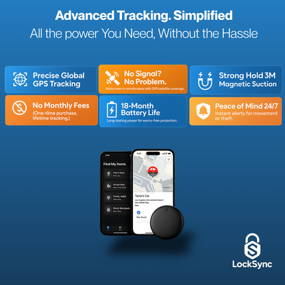 LockSync™ — The Ultimate Finder for Everything That Matters.